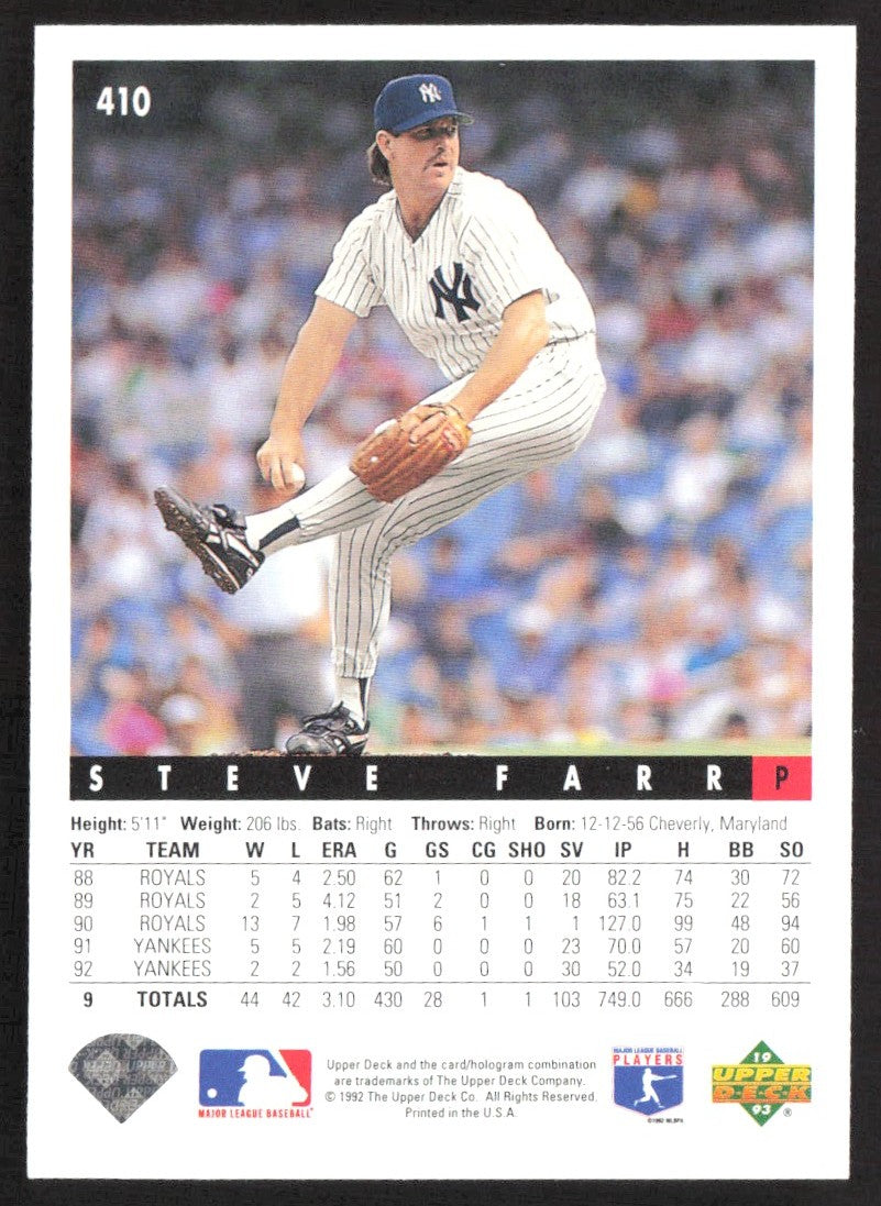 1992 Upper Deck 410 Mitch Williams