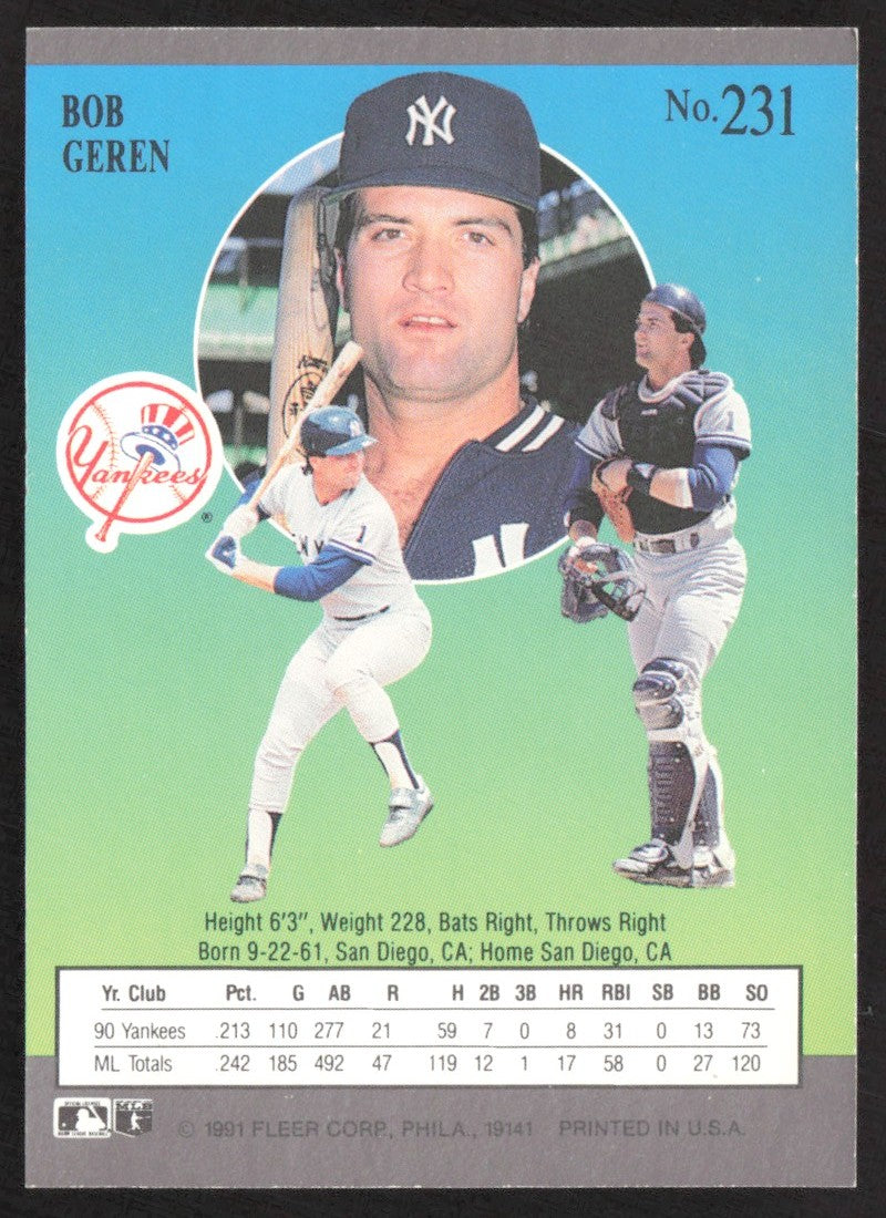 1991 Ultra 231 Bob Geren