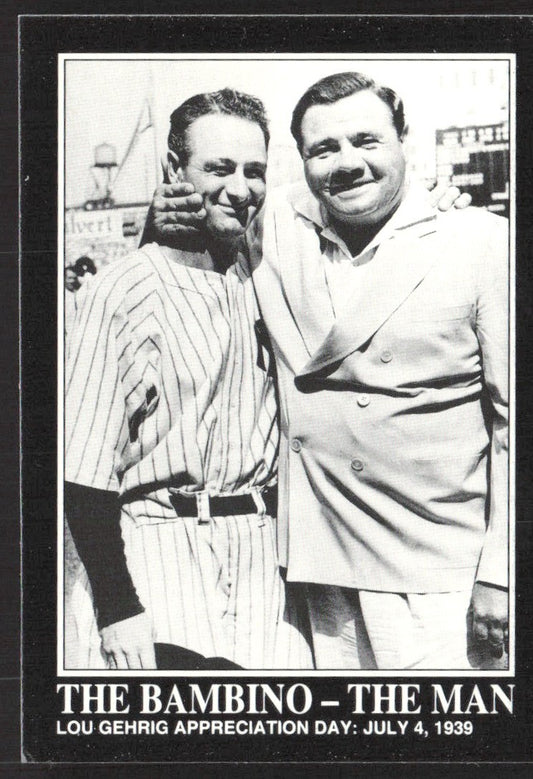1992 Megacards Babe Ruth 122 Babe Ruth / Lou Gehrig