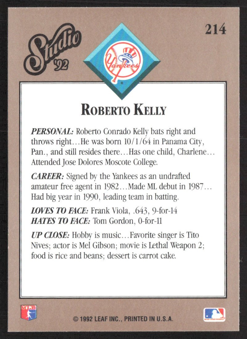 1992 Studio 214 Roberto Kelly