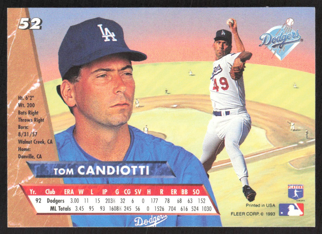 1993 Ultra 52 Tom Candiotti