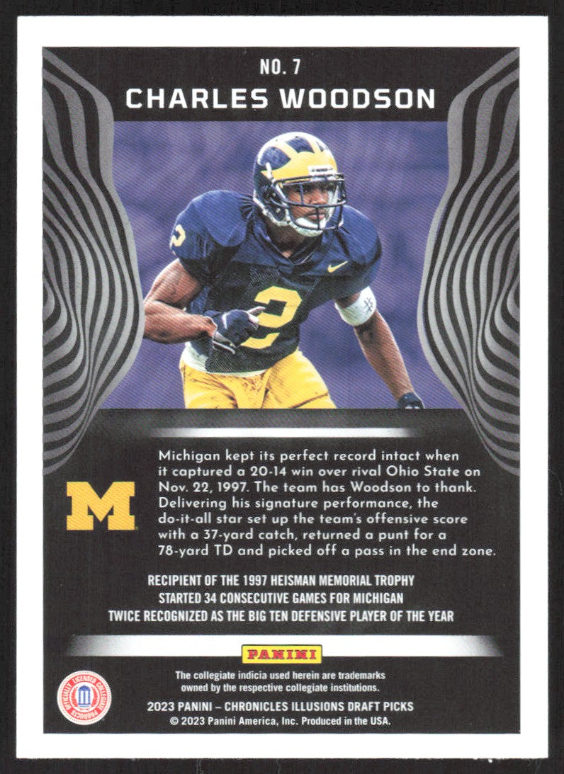 2023 Panini Chronicles Draft Picks Charles Woodson Illusions #7