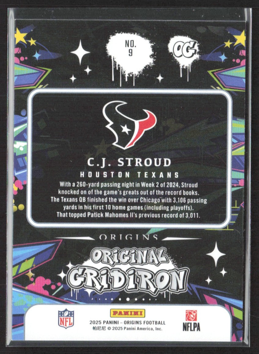 2025 Panini Origins #9 C.J. Stroud Original Gridiron