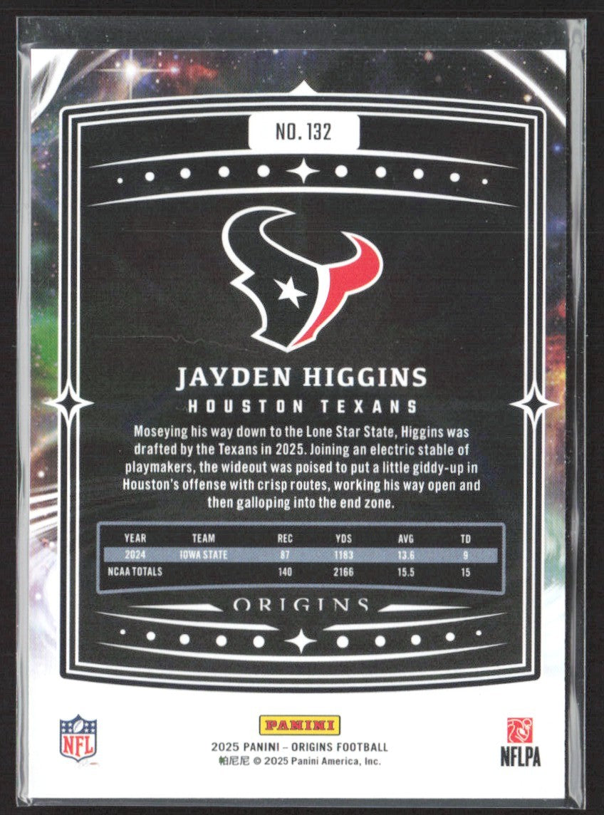 2025 Panini Origins #132 Jayden Higgins