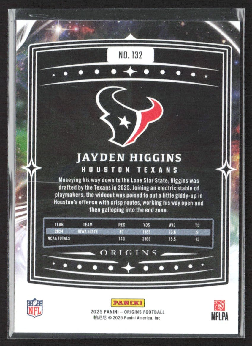 2025 Panini Origins #132 Jayden Higgins