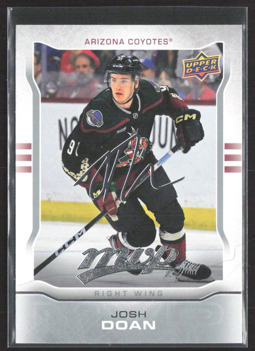 2024-25 Upper Deck MVP Josh Doan 10th Anniversary Gold Script #MR-14