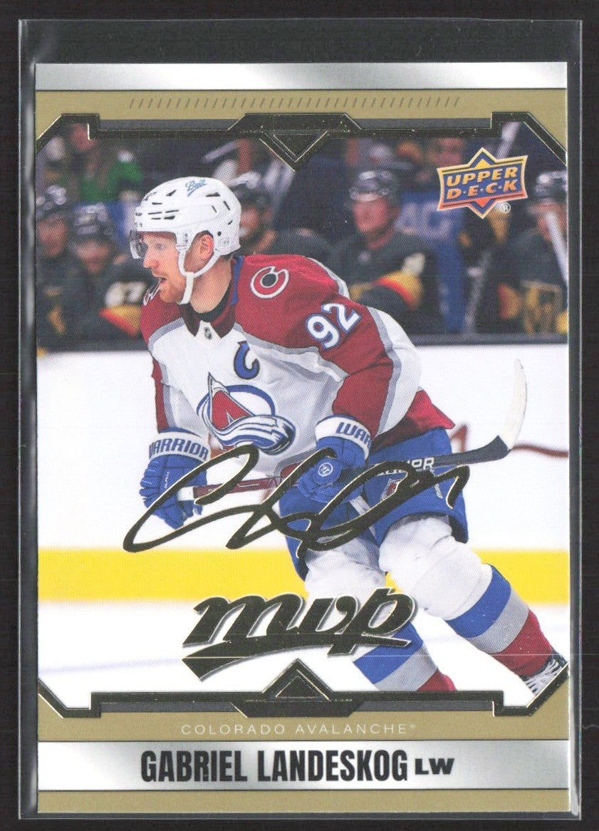 2024-25 Upper Deck MVP Gabriel Landeskog Gold Script #177