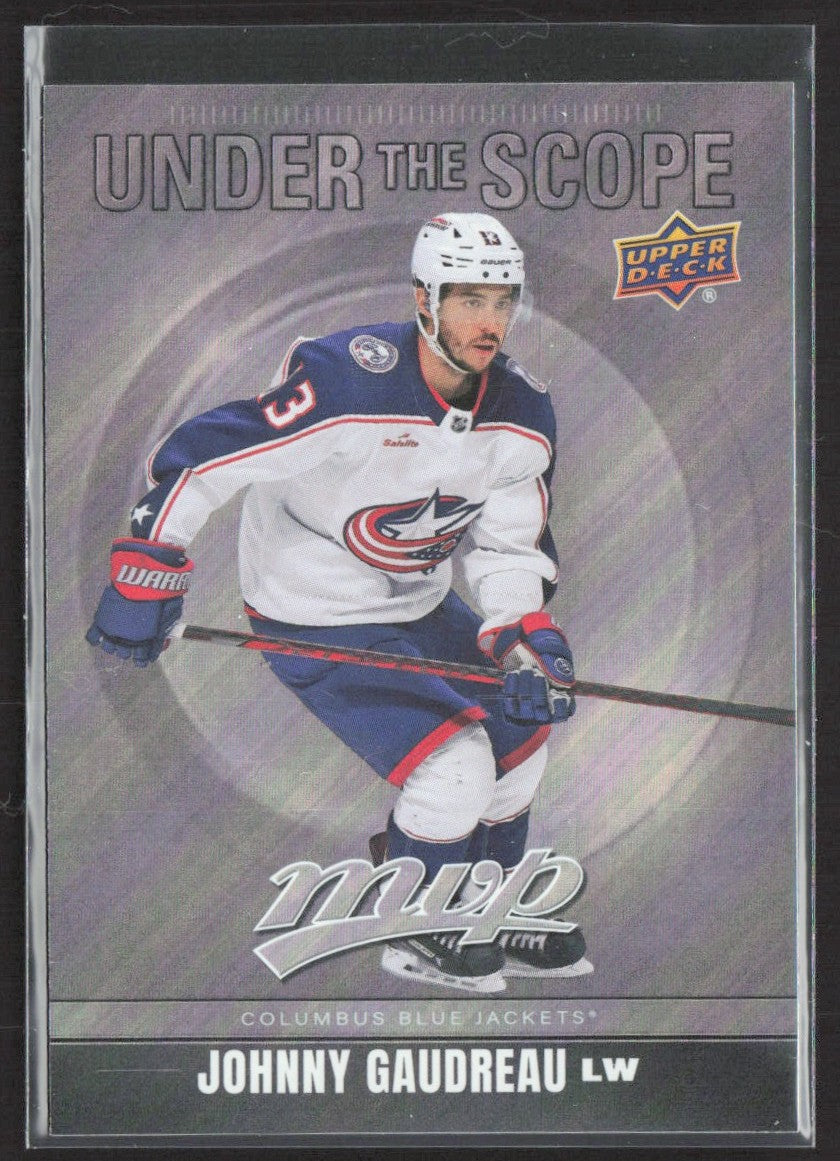 2024-25 Upper Deck MVP Johnny Gaudreau Under the Scope #US-25