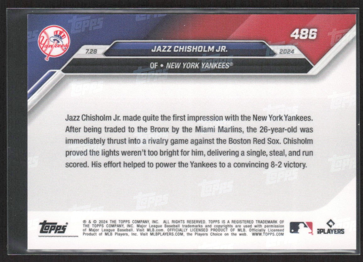 2024 Topps Now Jazz Chisholm Jr. #486