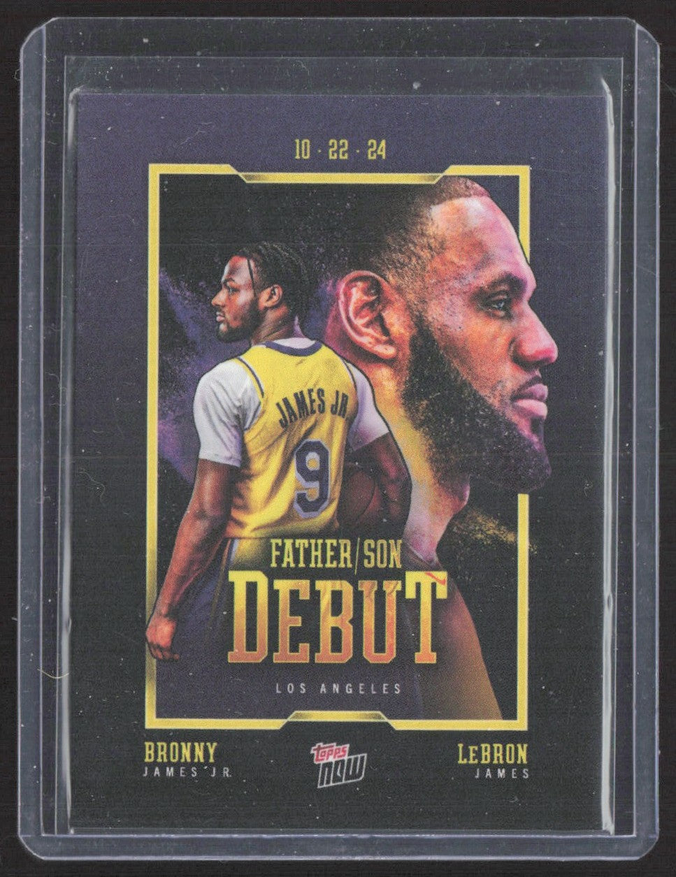 2024-25 Topps Now Bronny James Jr. / LeBron James #1