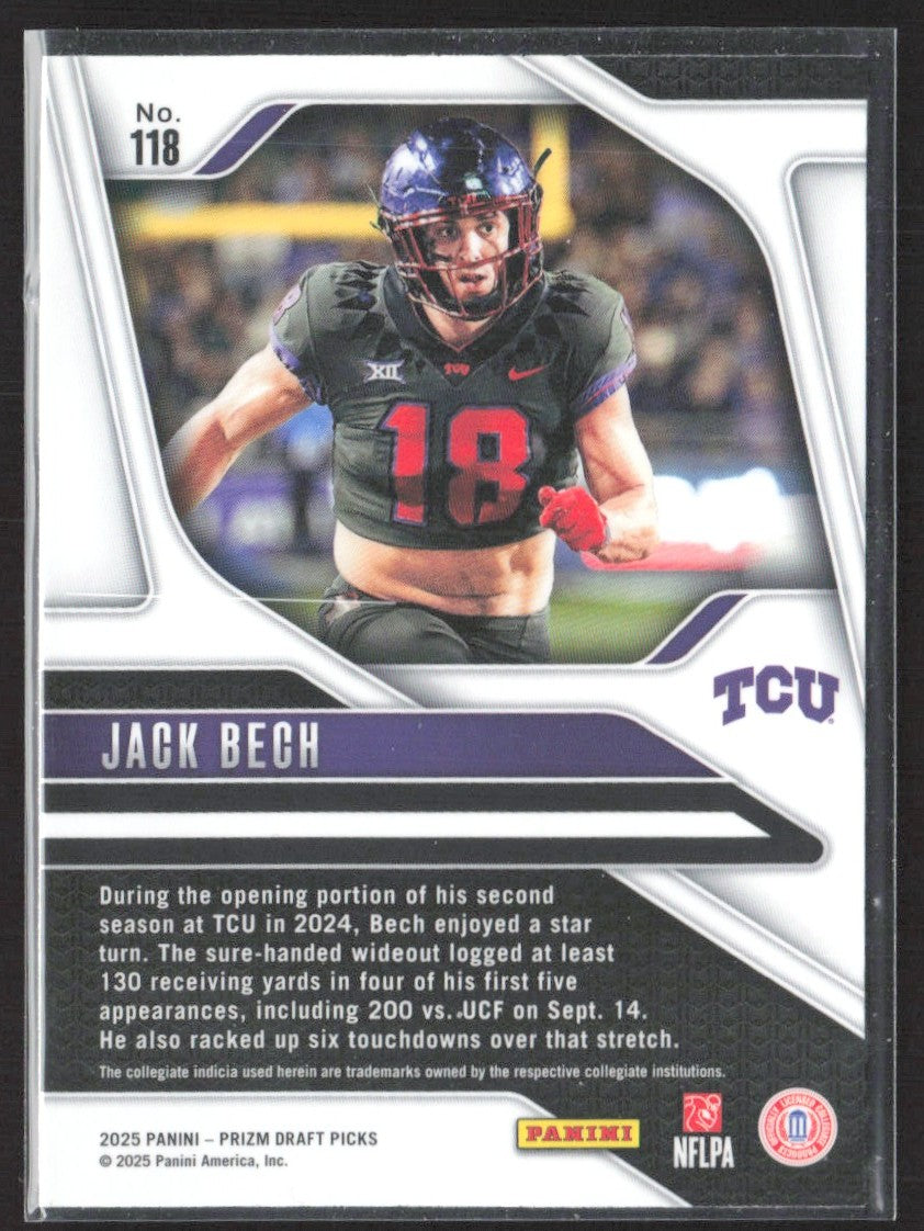 2025 Panini Prizm Draft Picks #118 Jack Bech