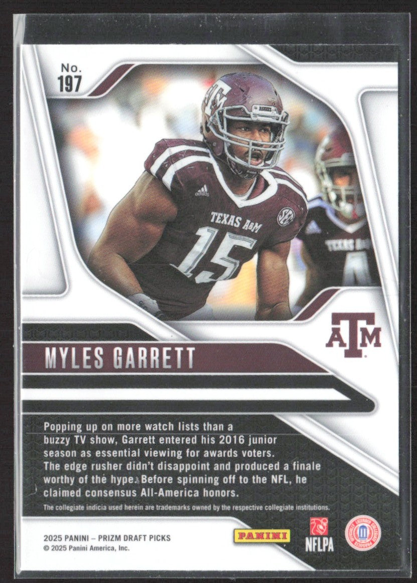 2025 Panini Prizm Draft Picks #197 Myles Garrett