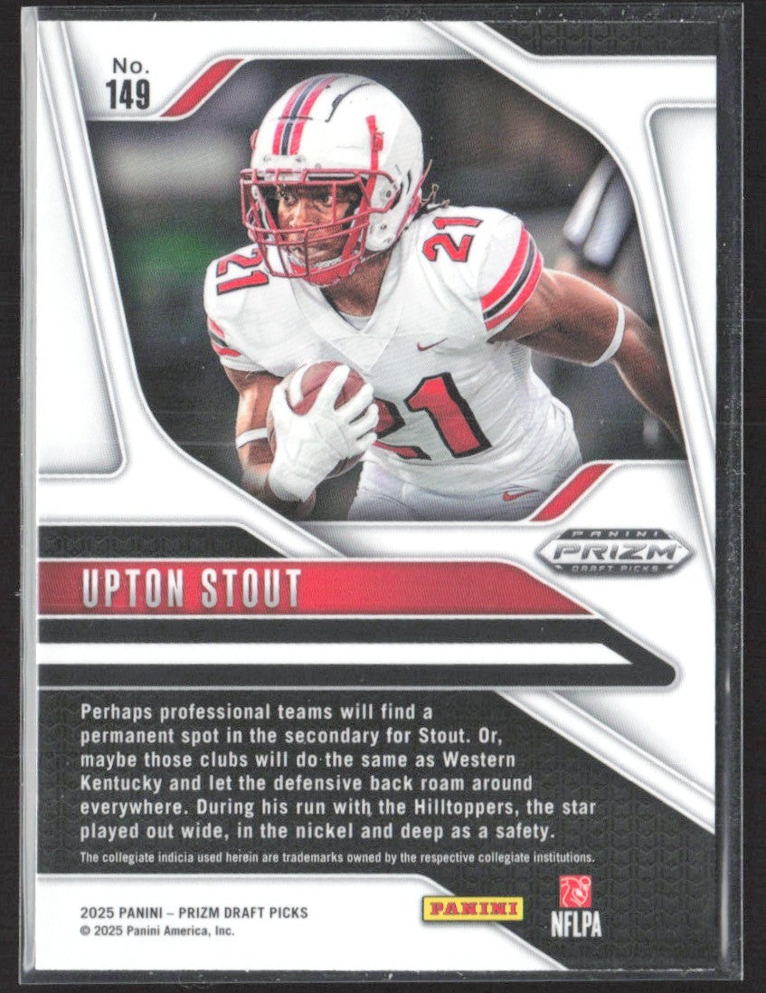 2025 Panini Prizm Draft Picks #149 Upton Stout