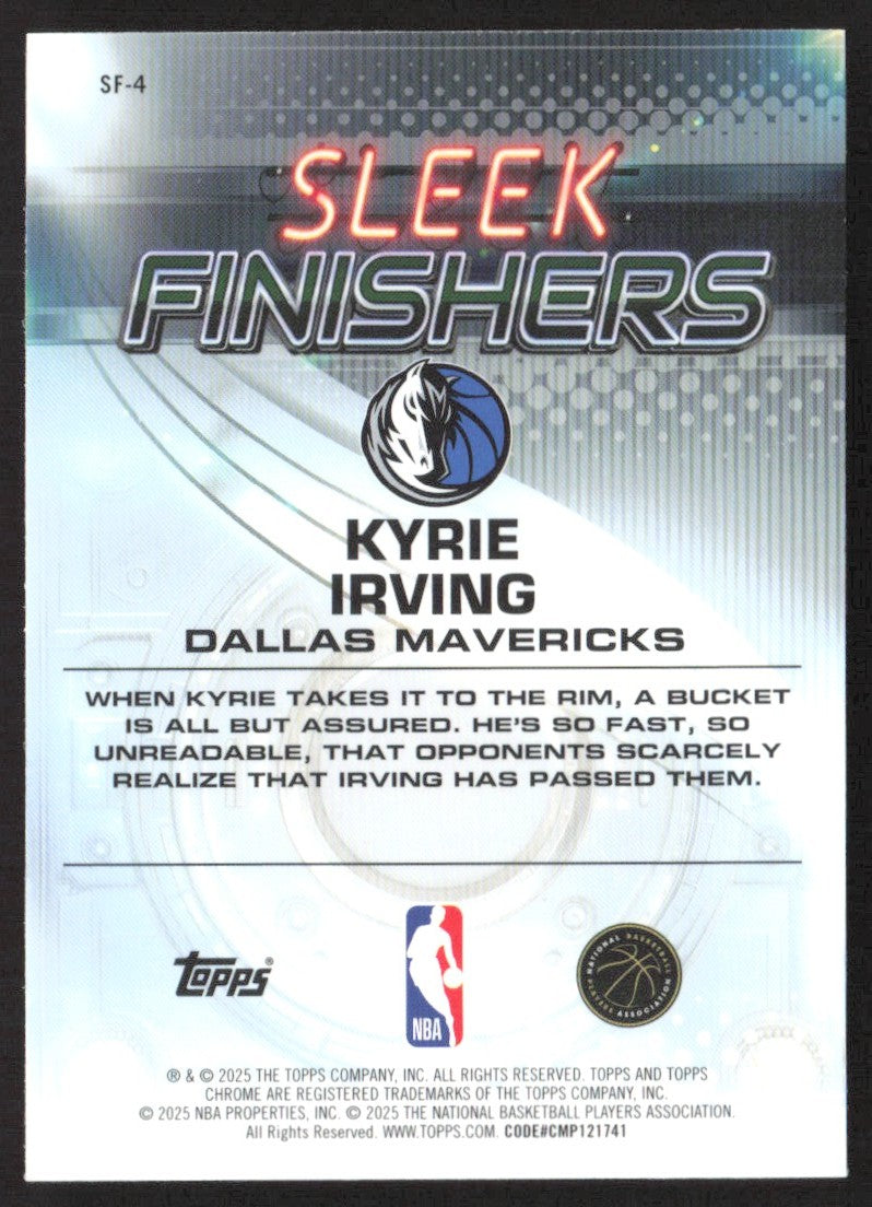 2025-26 Topps Chrome Kyrie Irving Sleek Finishers #SF-4