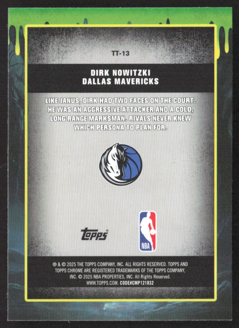 2025-26 Topps Chrome Dirk Nowitzki Tall Tales #TT-13