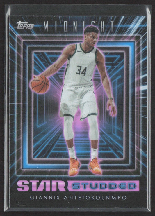 2023-24 Topps Midnight Giannis Antetokounmpo Star Studded #SS-18