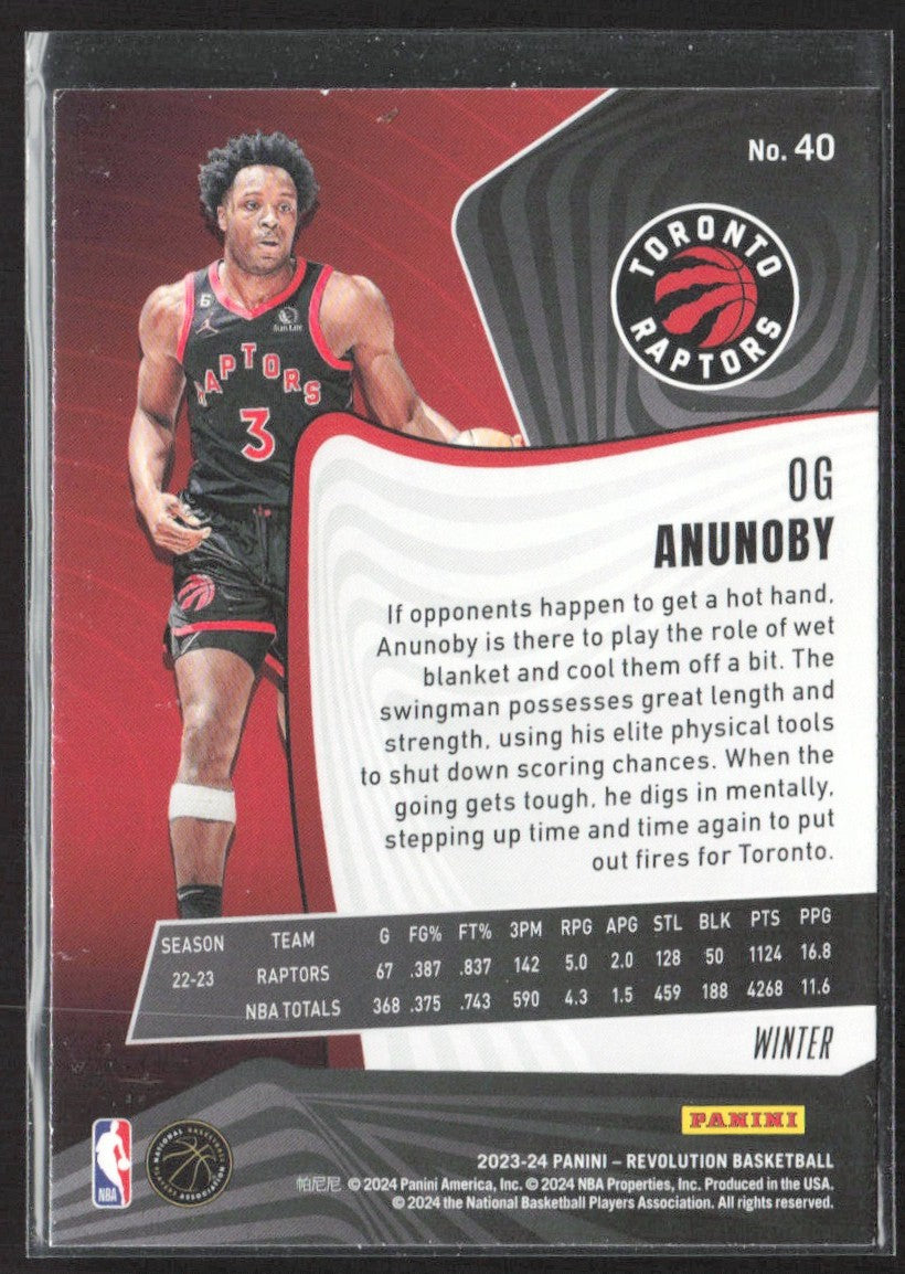 2023-24 Panini Revolution OG Anunoby Winter #40