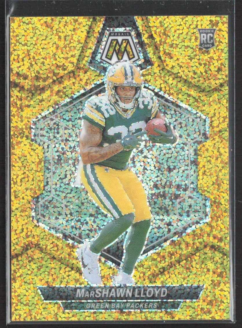 2024 Panini Mosaic MarShawn Lloyd Gold Sparkle #371 #/24 SN