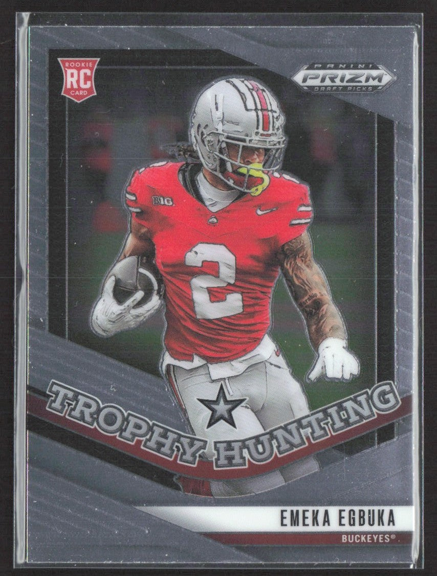 2025 Panini Prizm Draft Picks Emeka Egbuka Trophy Hunting #11