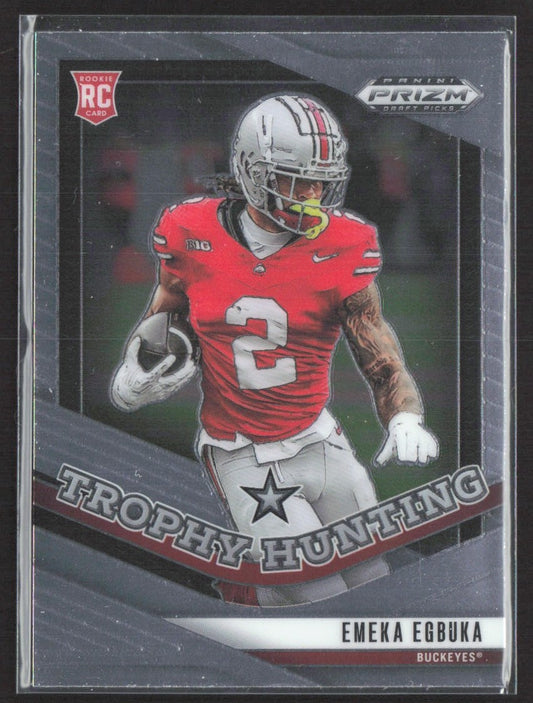 2025 Panini Prizm Draft Picks Emeka Egbuka Trophy Hunting #11