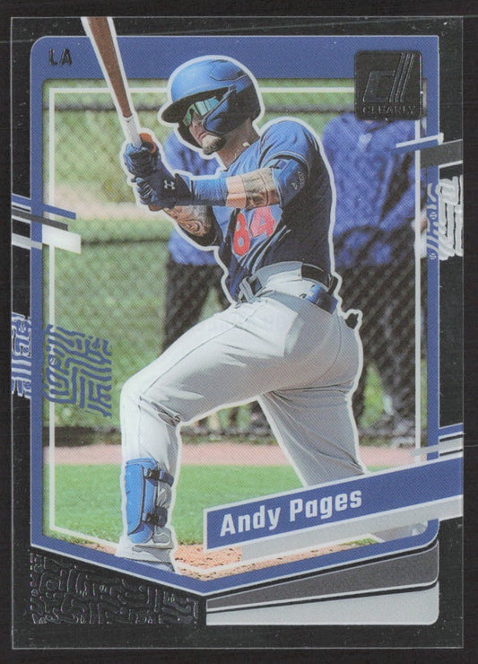 2023 Panini Chronicles Clearly Donruss 22 Andy Pages