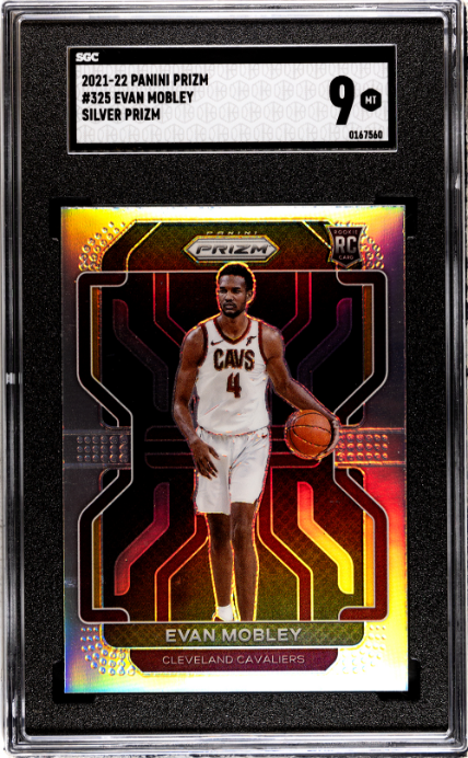 2021-22 Panini Prizm #325 Evan Mobley Silver Prizm SGC 9
