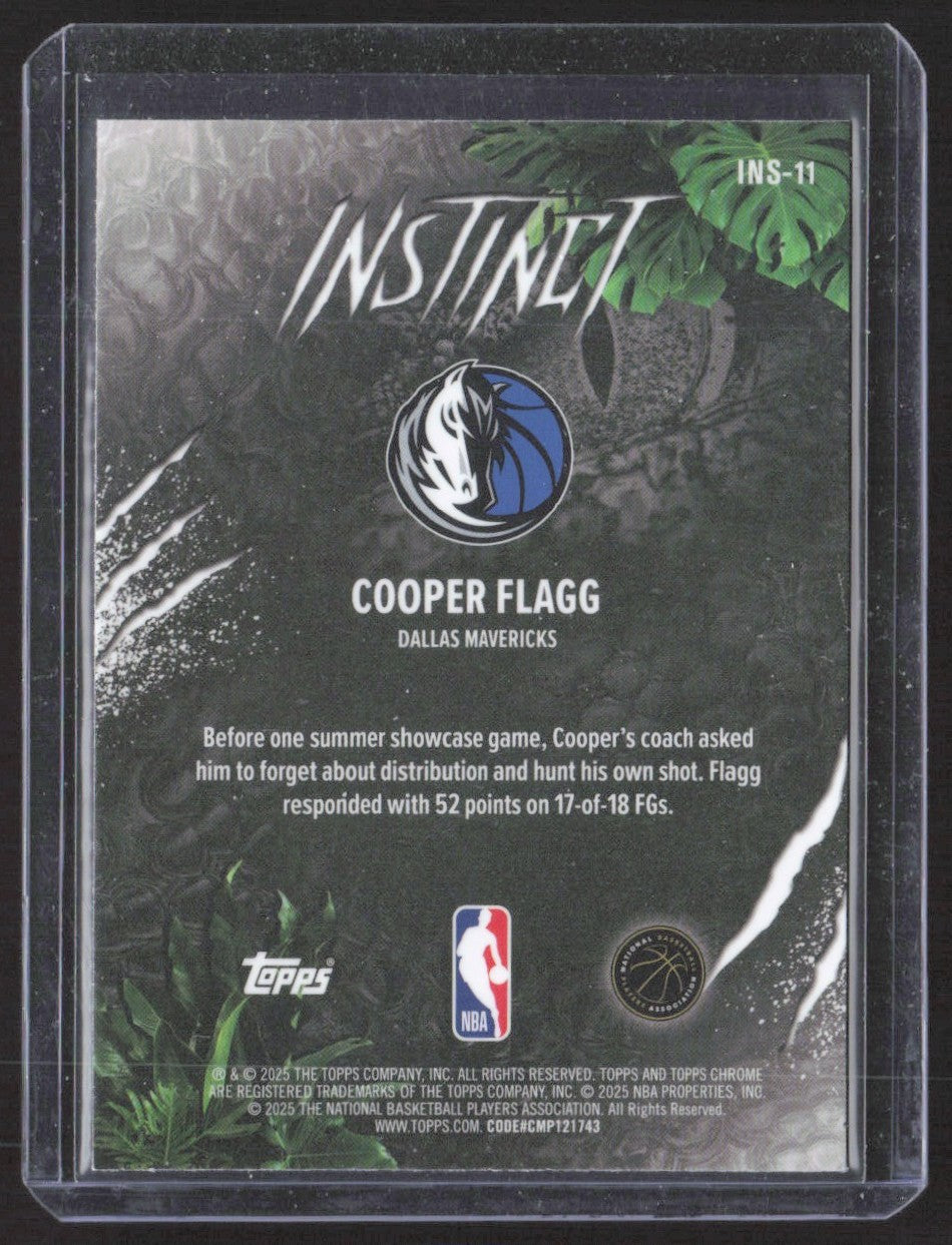 2025-26 Topps Chrome Cooper Flagg Instinct #INS-11