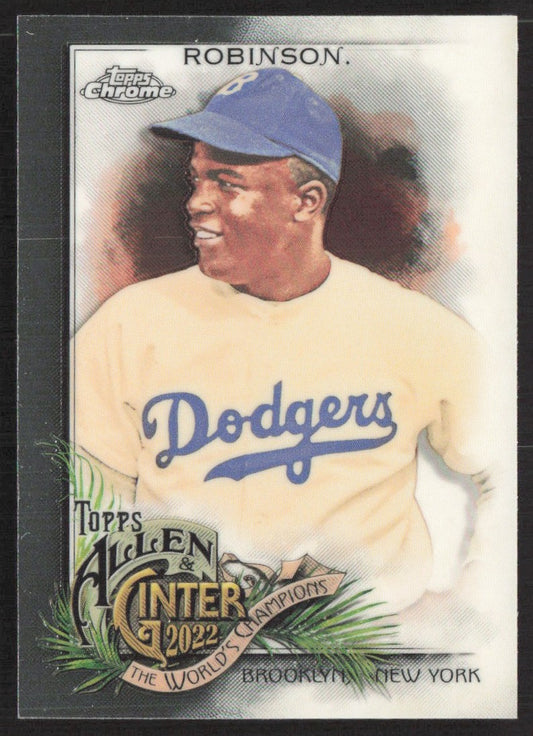 2022 Topps Allen & Ginter Chrome 108 Jackie Robinson