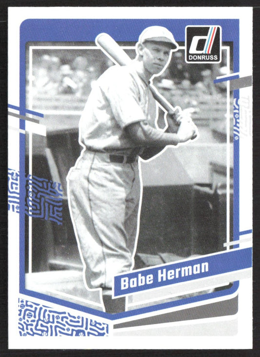 2023 Donruss Holo Blue 170 Babe Herman