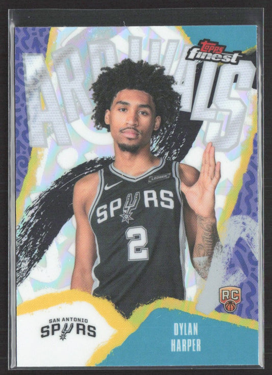 2025-26 Finest Dylan Harper Arrivals Sky Blue Refractor #A-2 #/150 SN