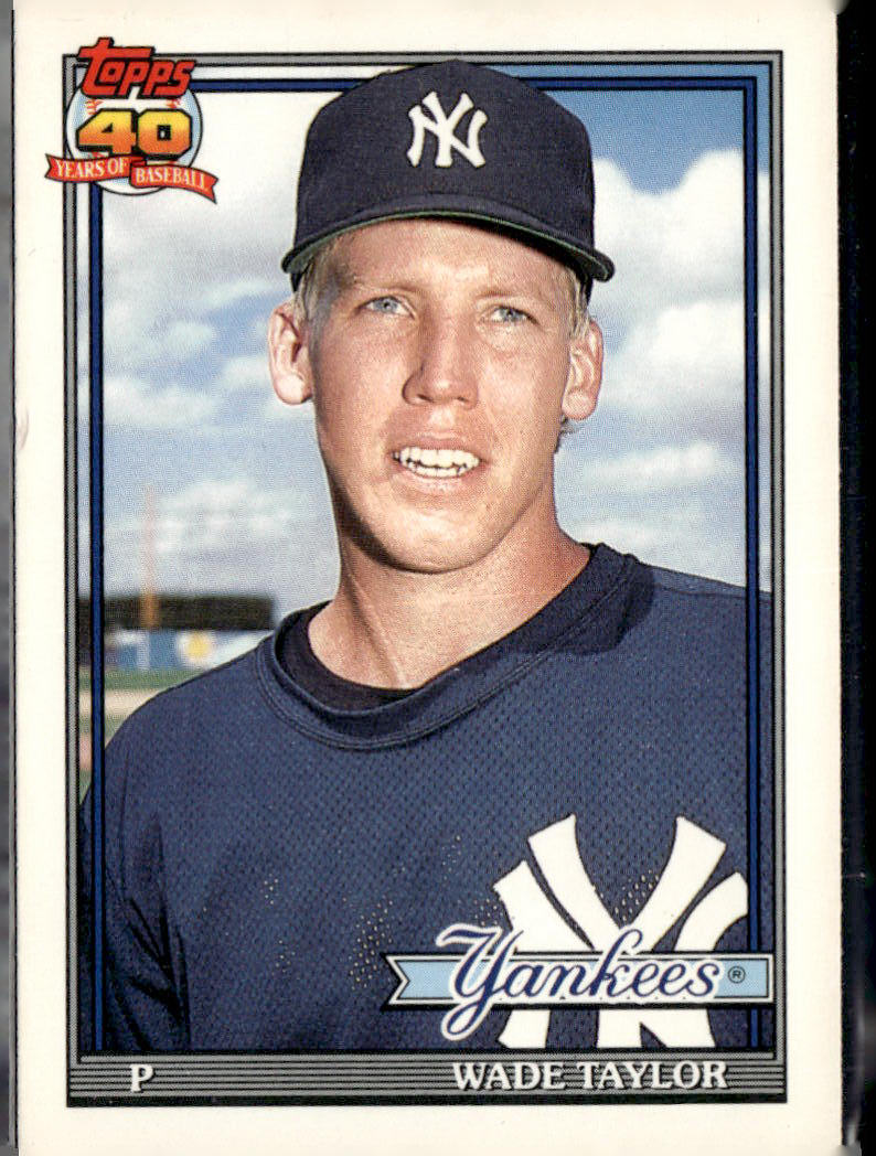 1991 Topps Traded #117T Wade Taylor Gray Card Stock (Pack Version)