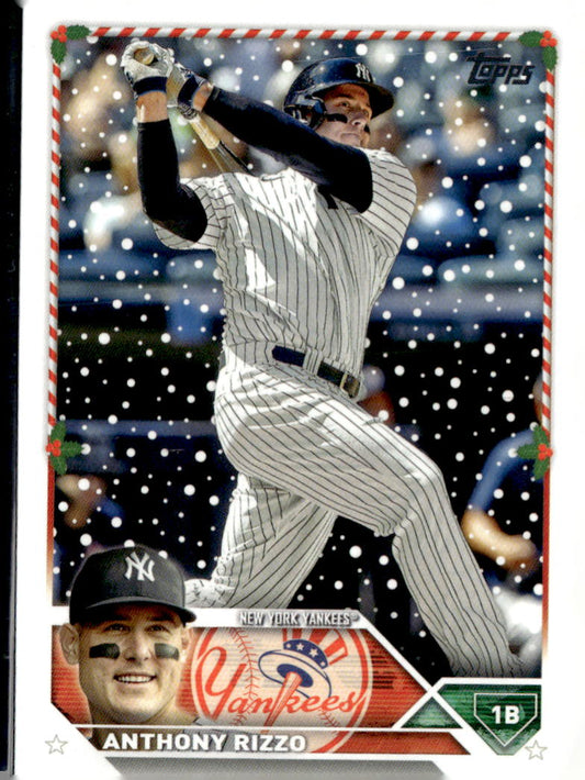 2023 Topps Holiday #H87 Anthony Rizzo