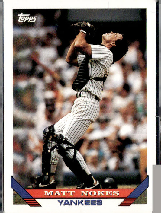 1993 Topps Matt Nokes Inaugural Marlins #561