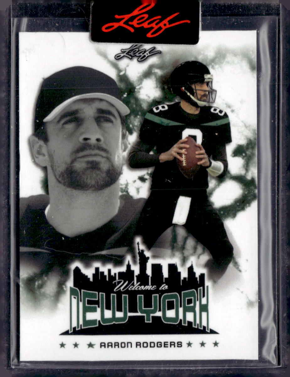 2023 Leaf Welcome To NY Aaron Rodgers #WTNY-1 #/558 SN