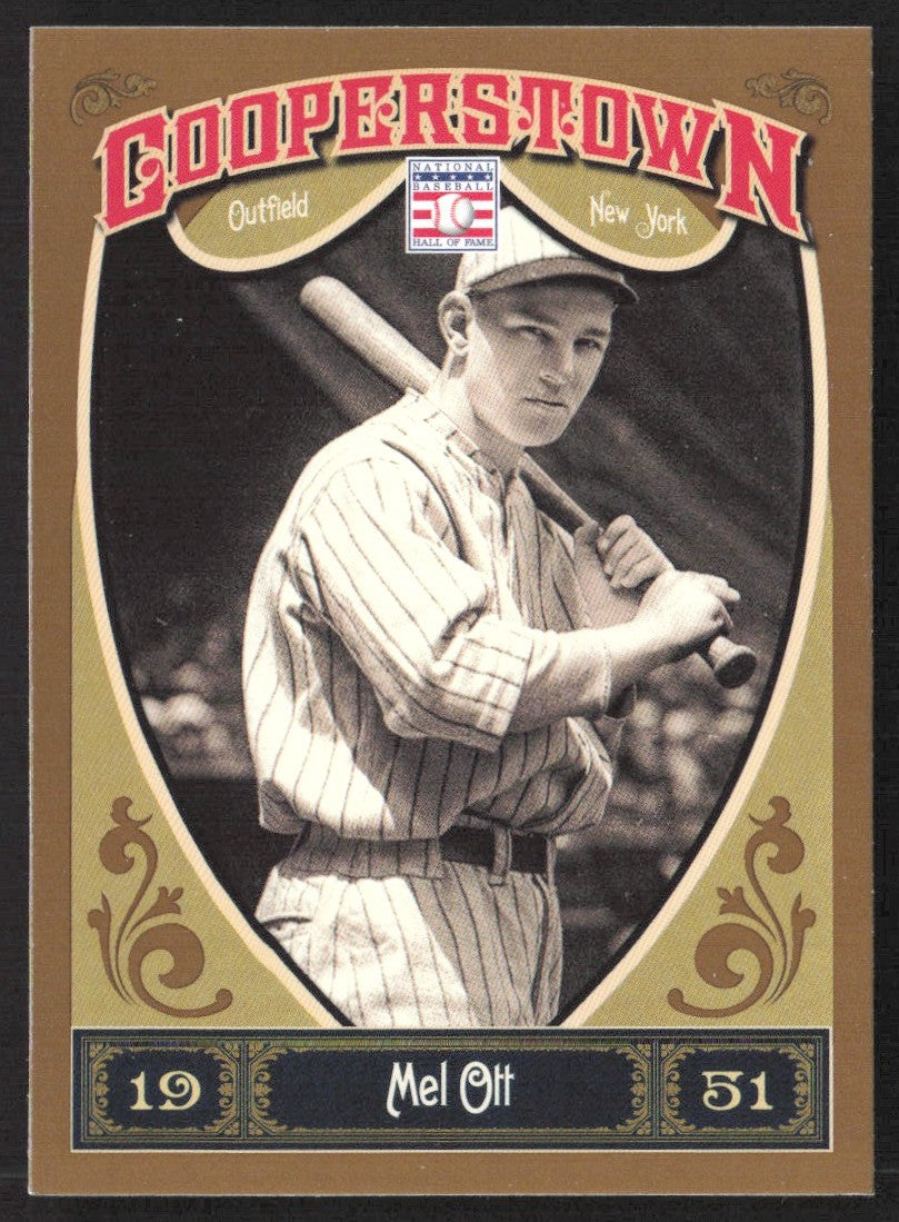 2013 Panini Cooperstown Green Crystal 31 Mel Ott