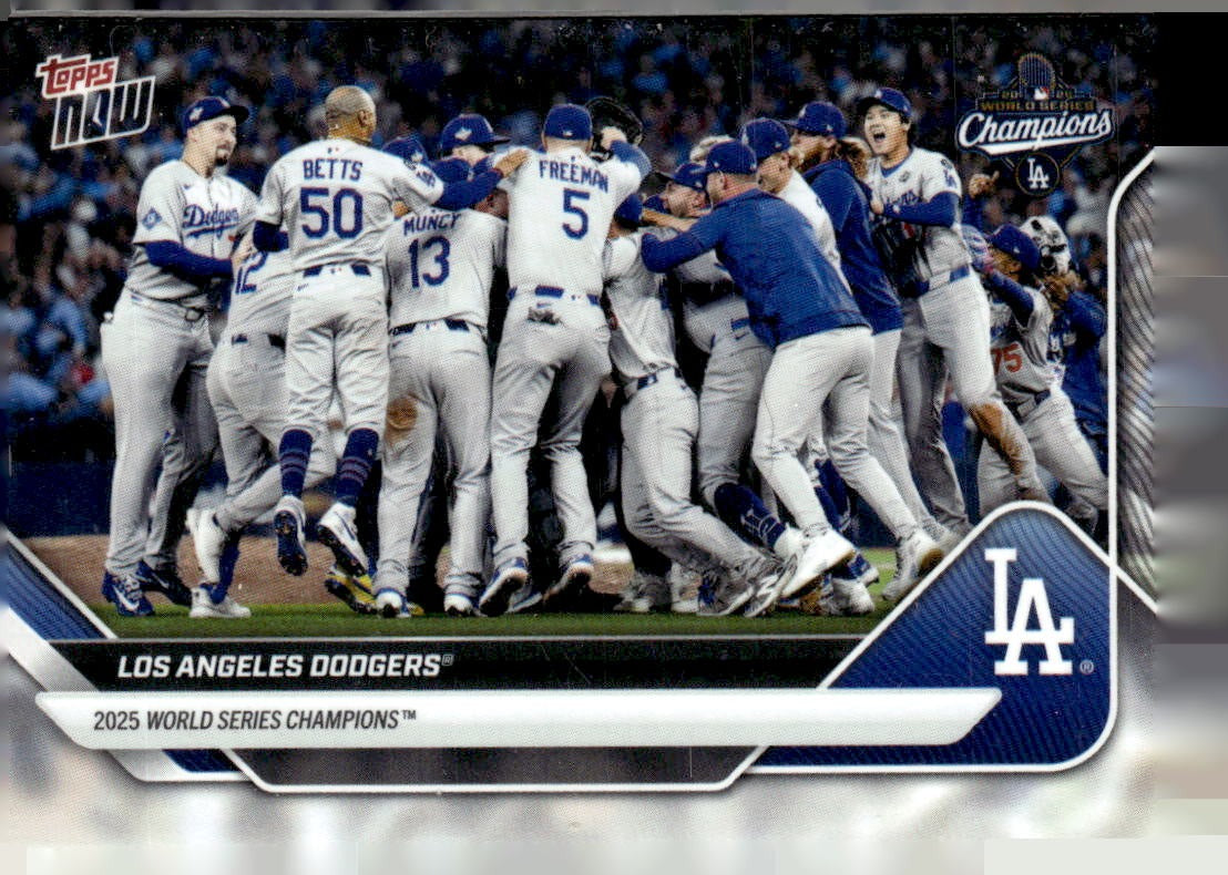 2025 Topps Now World Series Champions Los Angeles Dodgers #WS-15