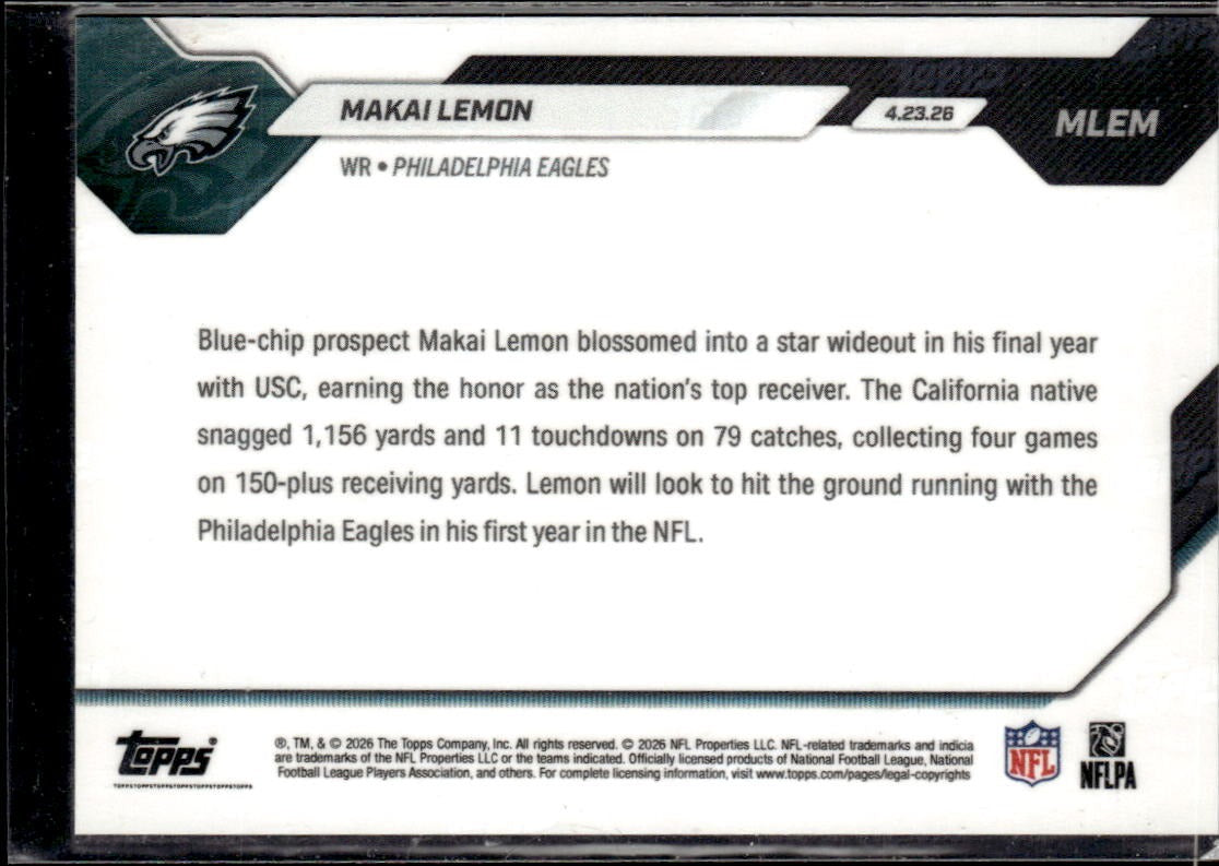 2026 Topps Now Makai Lemon #MLEM