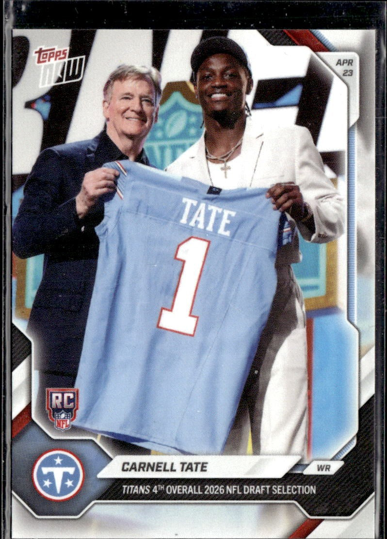 2026 Topps Now Carnell Tate #CTAT