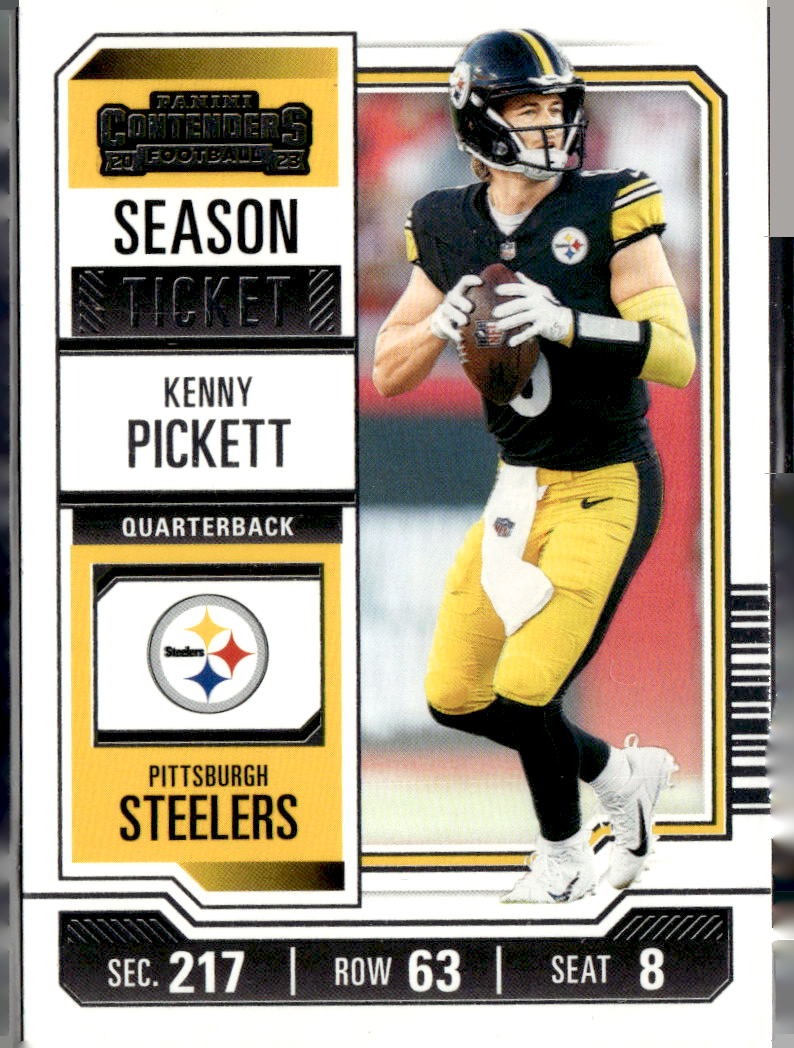 2023 Panini Contenders Kenny Pickett Season Ticket Retail #83