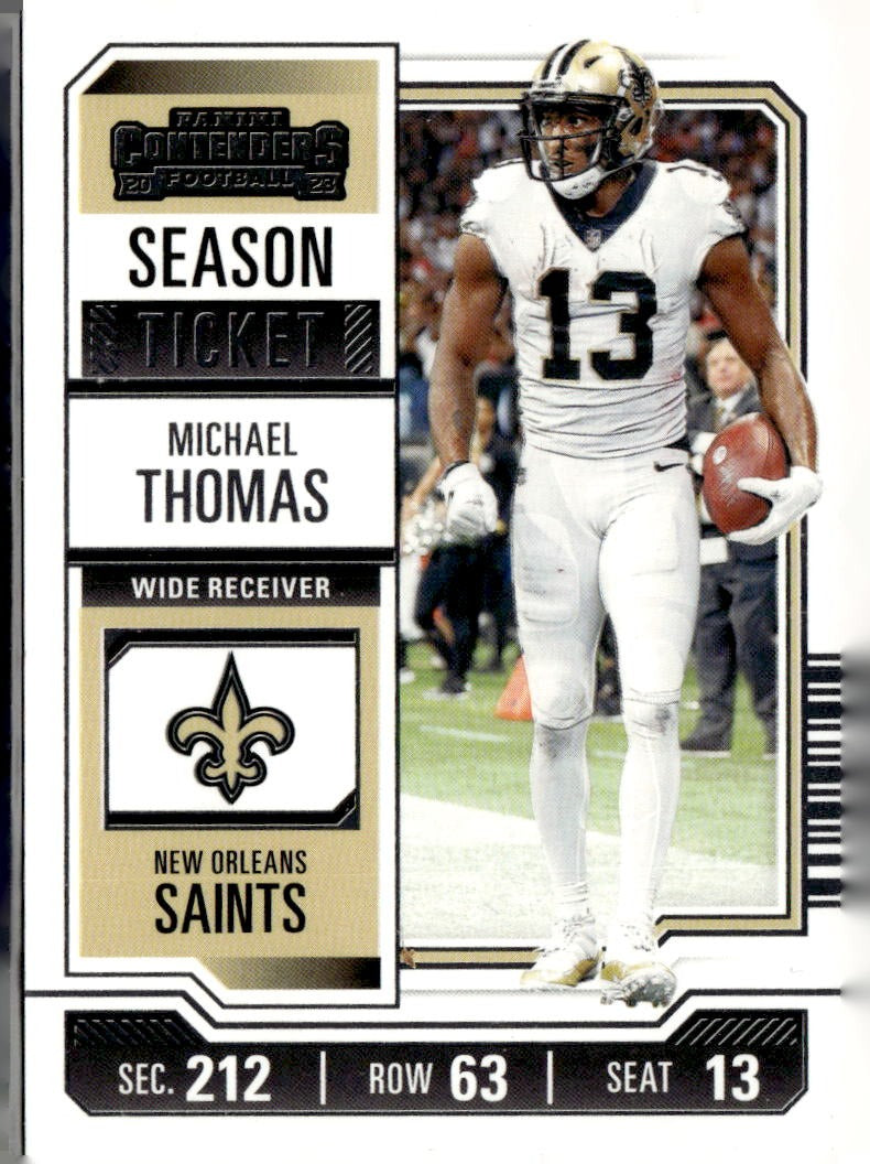 2023 Panini Contenders Michael Thomas Game Ticket Bronze #74