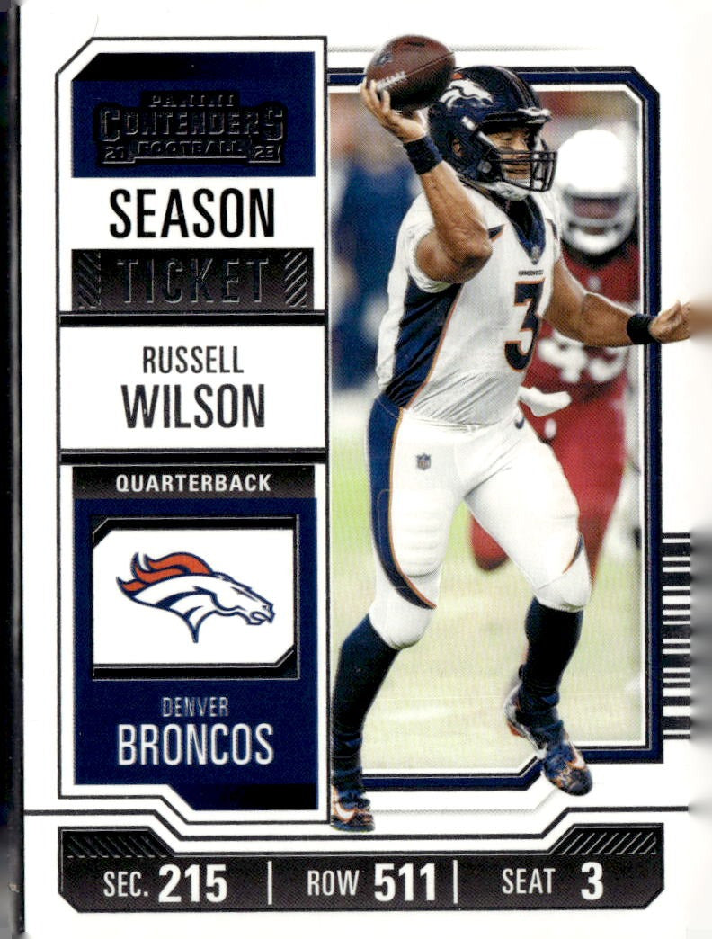 2023 Panini Contenders Russell Wilson Season Ticket Retail #32