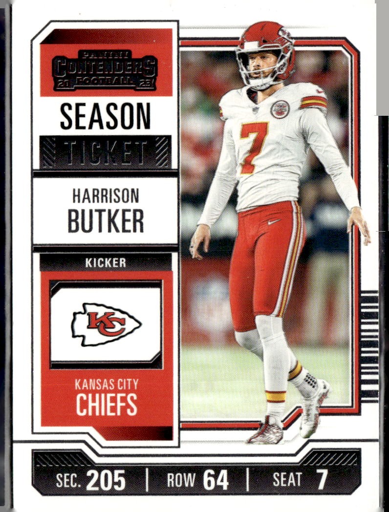 2023 Panini Contenders Harrison Butker Game Ticket Red #49