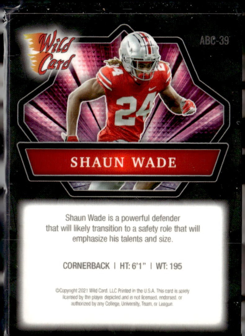 2021 Wild Card Alumination Shaun Wade #ABC-39