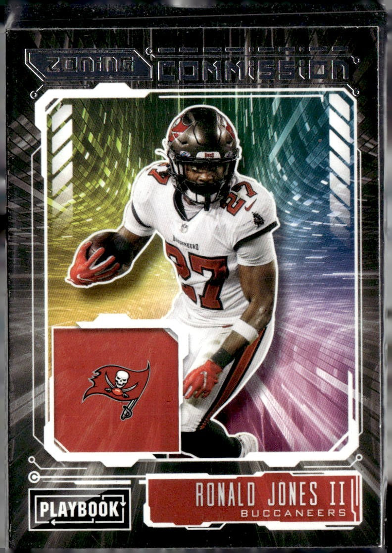 2021 Panini Playbook Ronald Jones II Zoning Commission #ZC-RJO