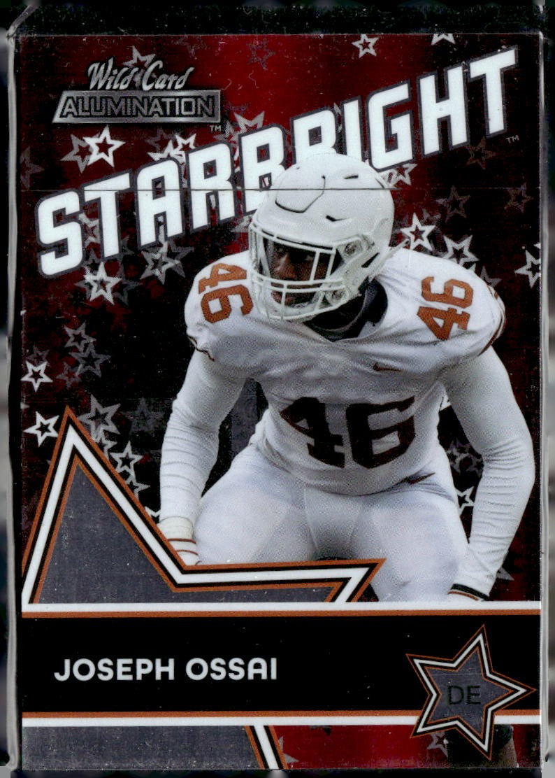 2021 Wild Card Alumination Joseph Ossai Starbright Pink #SB-35