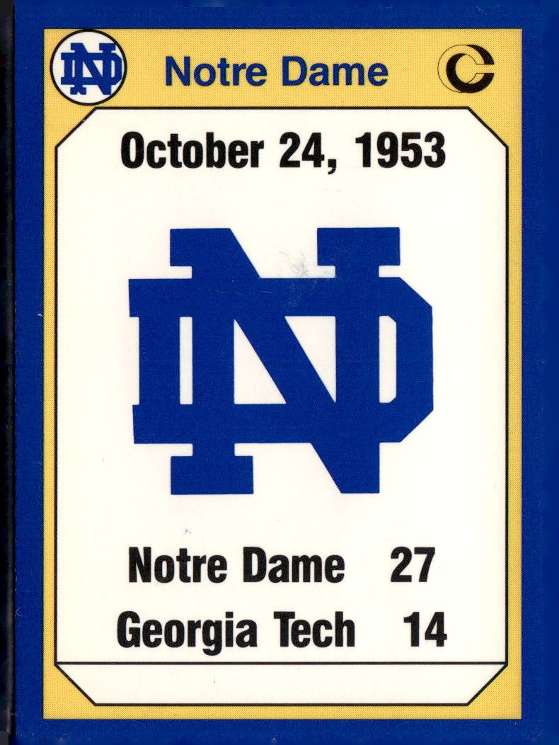 1990 Collegiate Collection Notre Dame 1966 Michigan State #187