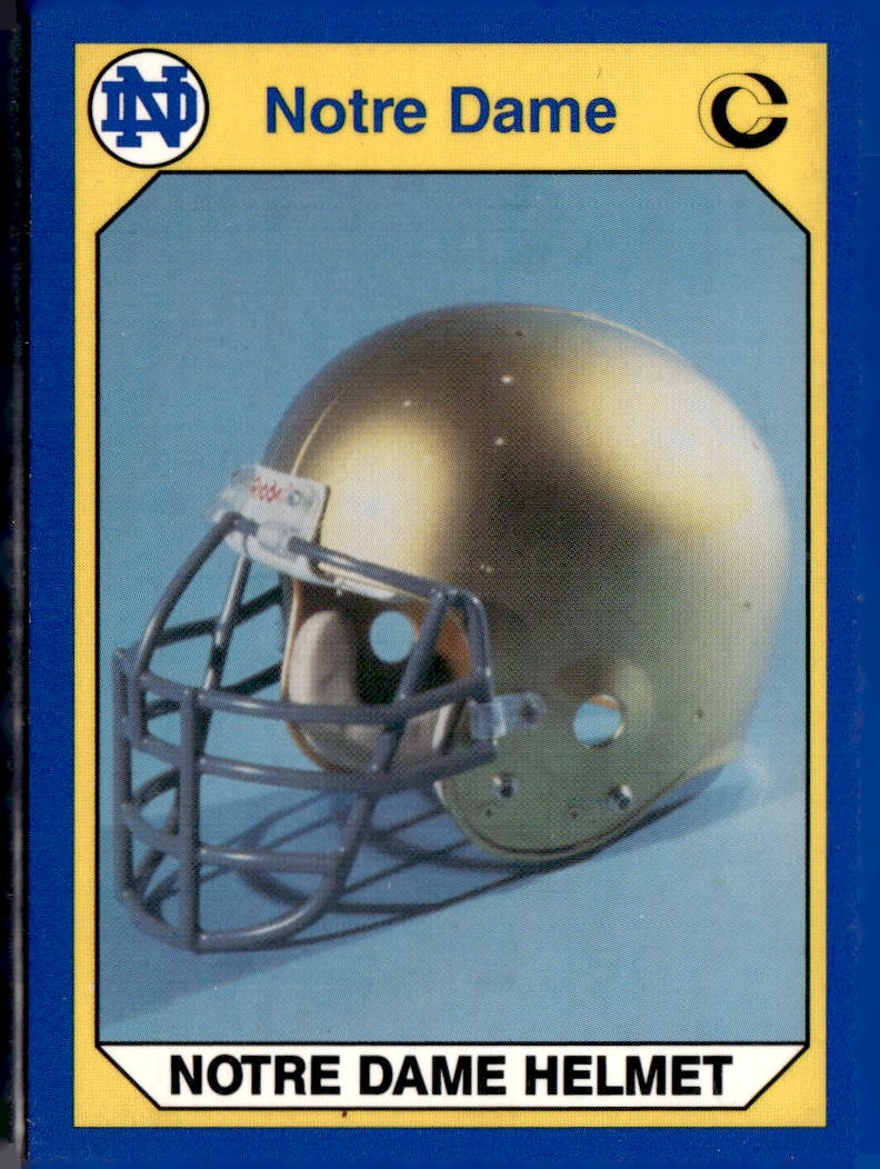 1990 Collegiate Collection Notre Dame Notre Dame Helmet #11