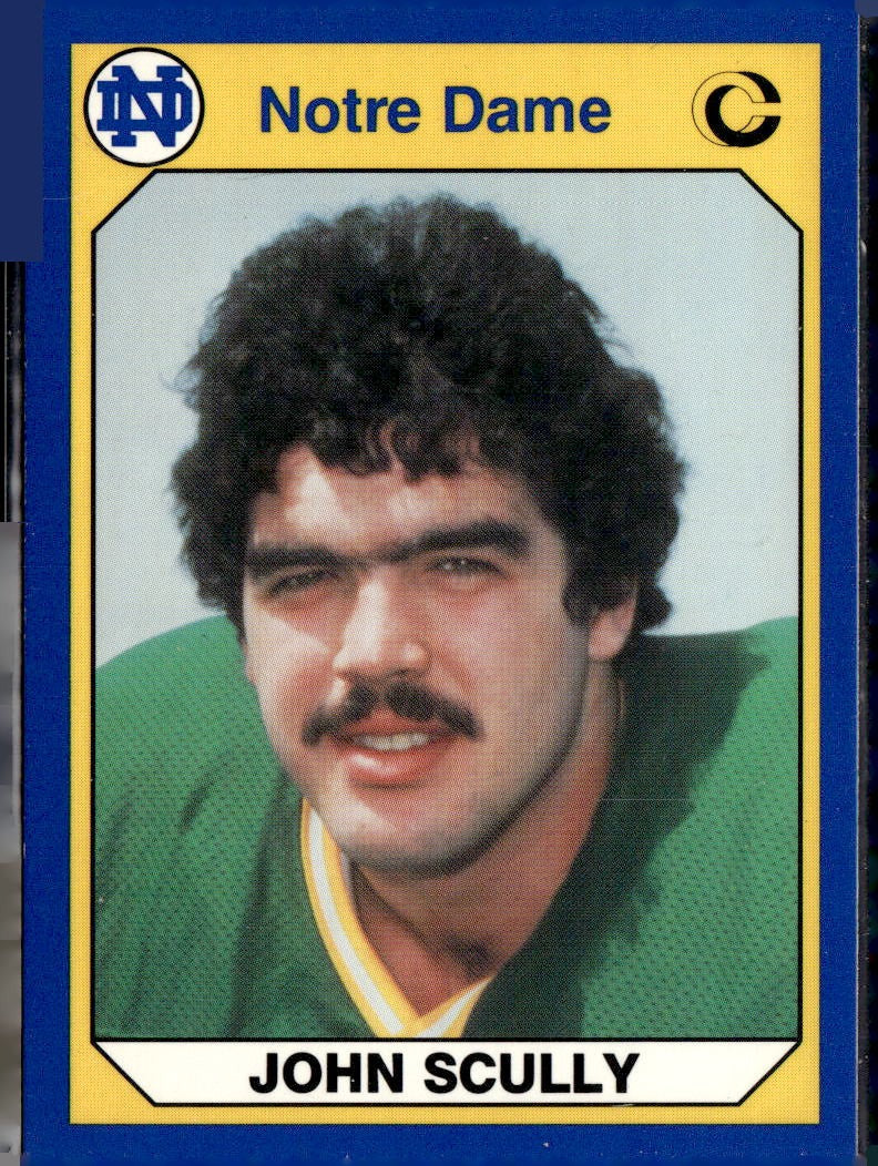 1990 Collegiate Collection Notre Dame John Scully #12
