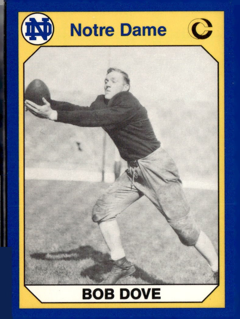 1989 Notre Dame Fighting Irish: 1935-59 Bob Dove #7