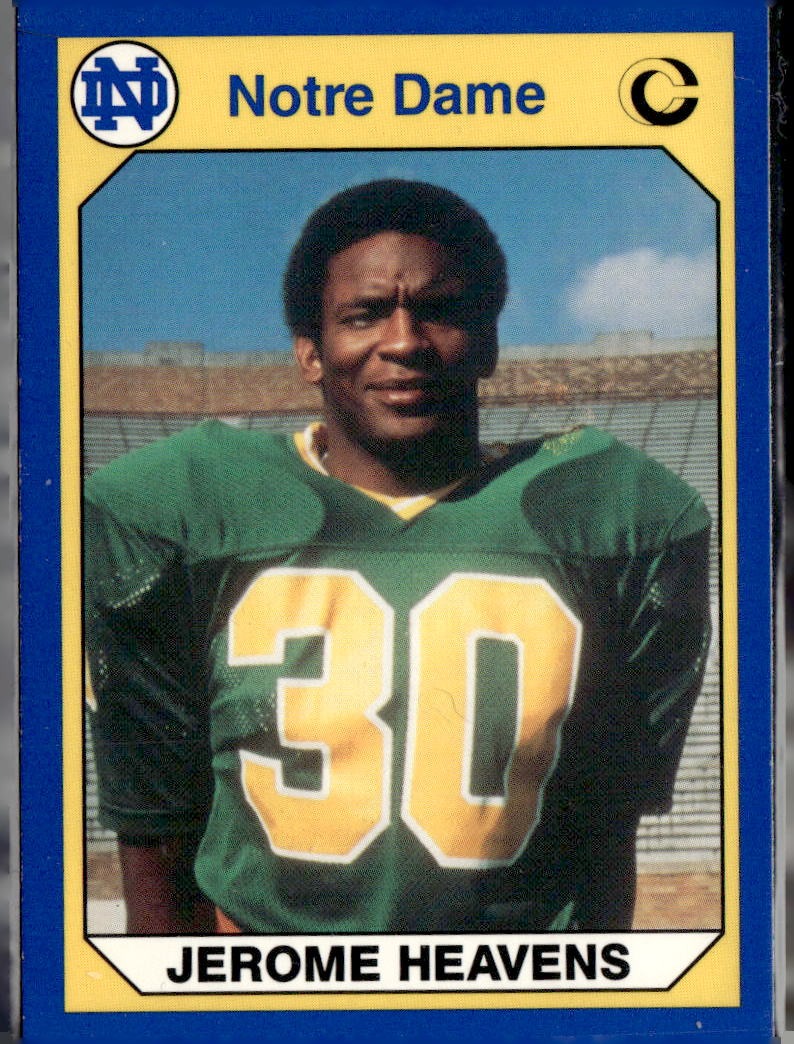 1990 Collegiate Collection Notre Dame Jerome Heavens #32